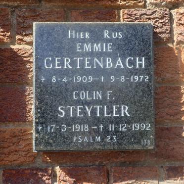 GERTENBACH Emmie 1909-1972 :: STEYTLER Colin F. 1918-1992