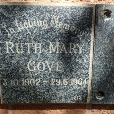 GOVE Ruth Mary 1902-1964