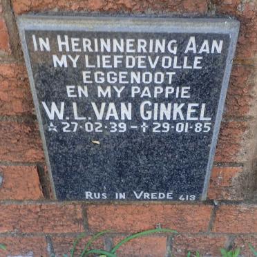 GINKEL W.L., van 1939-1985
