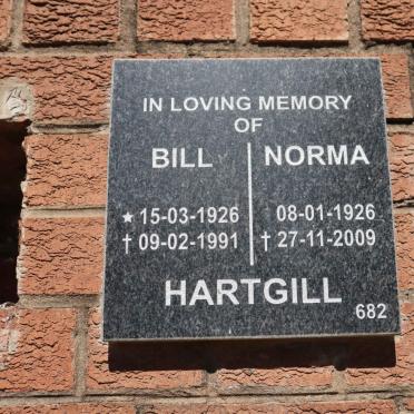 HARTGILL Bill 1926-1991 &amp; Norma 1926-2009