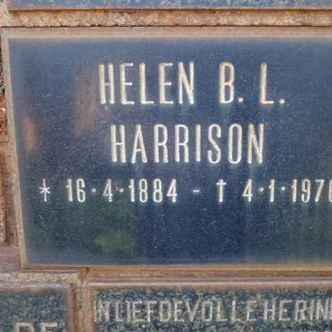 HARRISON Helen B.L. 1884-1976
