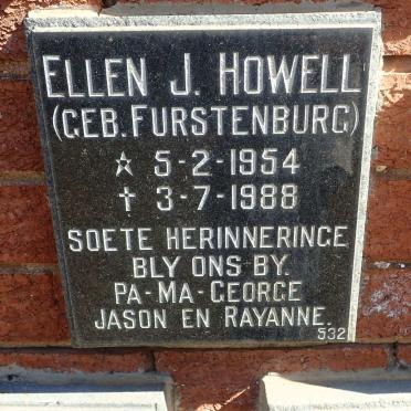 HOWELL Ellen J. nee FURSTENBURG 1954-1988