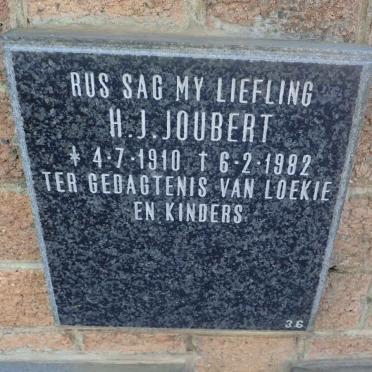 JOUBERT H.J. 1910-1982