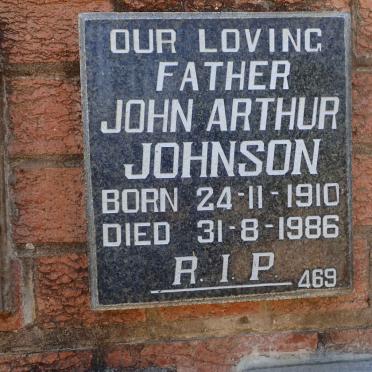 JOHNSON John Arthur 1910-1986