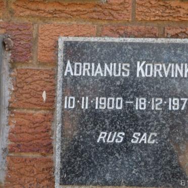 KORVINK Adrianus 1900-1971