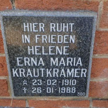KRAUTKRAMER Helene Erna Maria  1910-1988