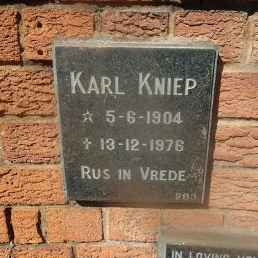 KNIEP Karl 1904-1976
