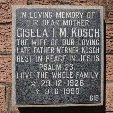 KOSCH Gisela I.M. 1926-1990