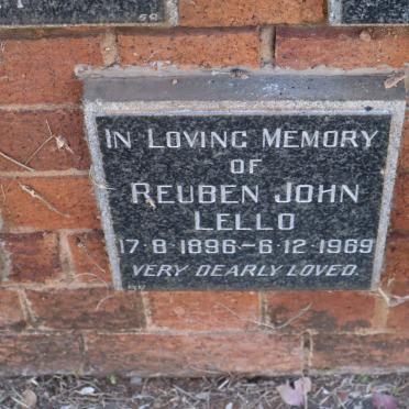 LELLO Reuben John 1896-1969