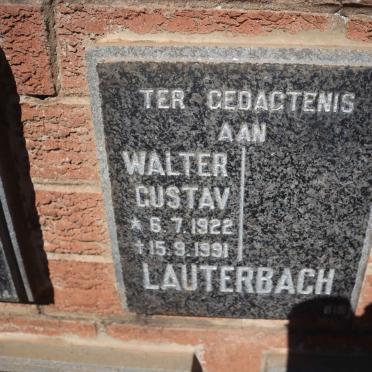 LAUTERBACH Walter Gustav 1922-1991