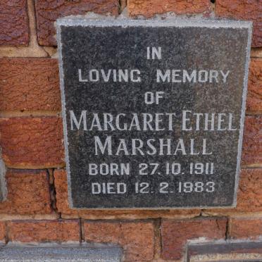 MARSHALL Margaret Ethel 1911-1983