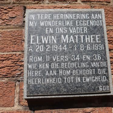 MATTHEE Elwin 1944-1991