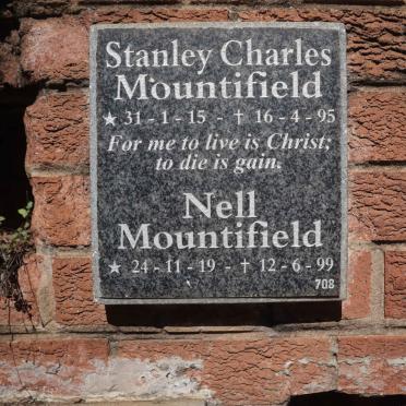 MOUNTIFIELD Stanley Charles 1915-1995 &amp; Nell 1919-1999