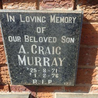 MURRAY A. Craig 1971-1976