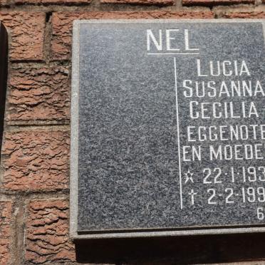 NEL Lucia Susanna Cecilia 1930-1992