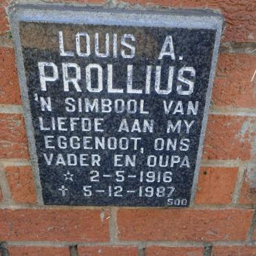 PROLLIUS Louis A. 1916-1987