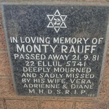 RAUFF Monty -1981