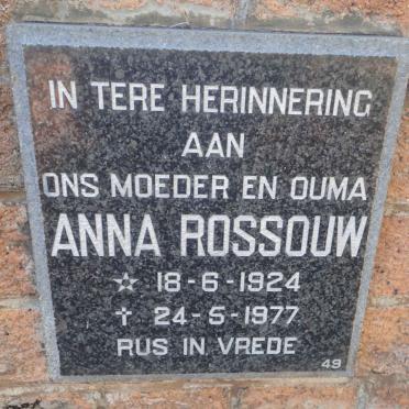 ROSSOUW Anna 1924-1977