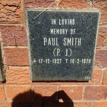 SMITH P.J. 1927-1978