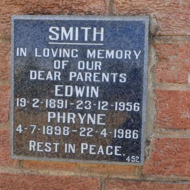 SMITH Edwin 1891-1956 &amp; Phryne 1898-1986