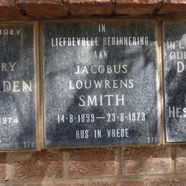 SMITH Jacobus Louwrens 1899-1973