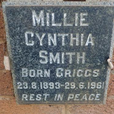 SMITH Millie Cynthia nee GRIGGS 1893-1961