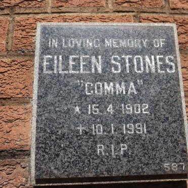 STONES Eileen 1902-1991