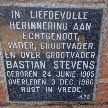 STEVENS Bastian 1905-1986