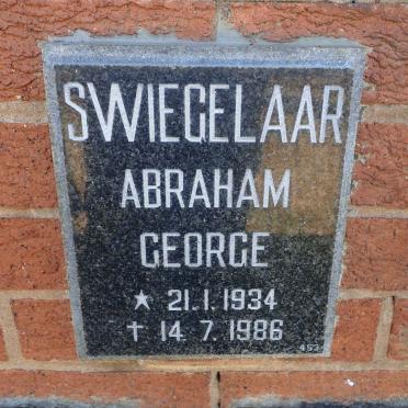 SWIEGELAAR Abraham George 1934-1986