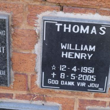 THOMAS William Henry 1951-2005