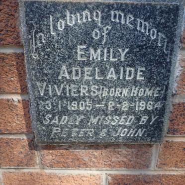 VIVIERS Emily Adelaide nee HOME 1905-1964