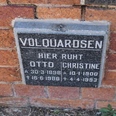VOLQUARDSEN Otto 1898-1988 &amp; Christine 1900-1993