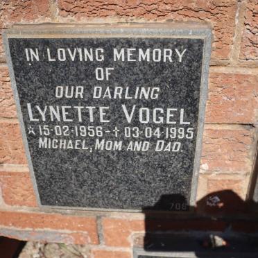 VOGEL Lynette 1956-1995