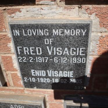 VISAGIE Fred 1917-1990 &amp; Enid 1920-2005