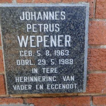 WEPENER Johannes Petrus 1963-1988