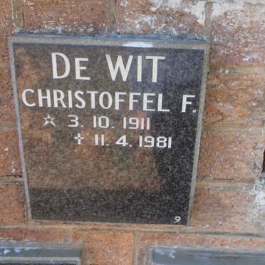 WIT Christoffel F., de 1911-1981