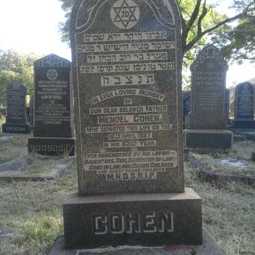 COHEN Mendel -1927