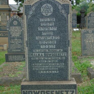 NOWOSENETZ Malka -1951