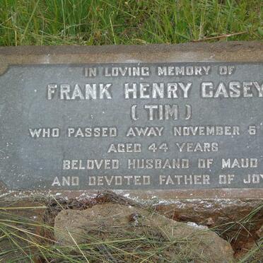 CASEY Frank Henry -1938