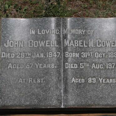 COWELL John -1947 & Mabel M. 1885-1975