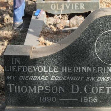 COETZEE Thompson D. 1890-1956