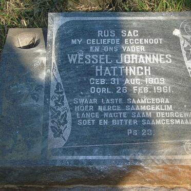 HATTINGH Wessel Johannes 1909-1961