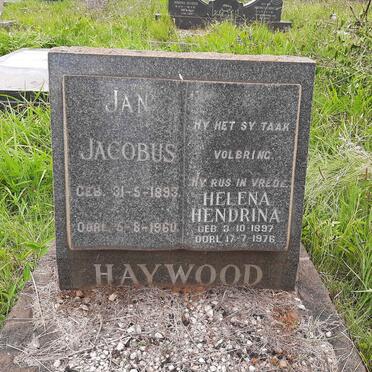 HAYWOOD Jan Jacobus 1893-1960 &amp; Helena Hendrina 1897-1976