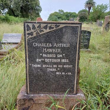 HAWKER Charles Arthur -1933