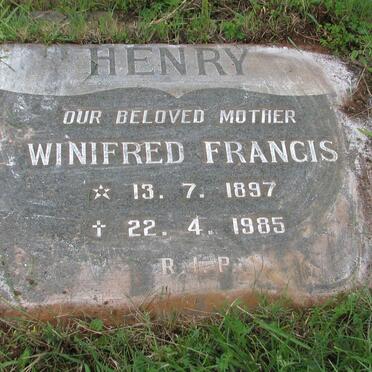 HENRY Winifred Francis 1897-1985