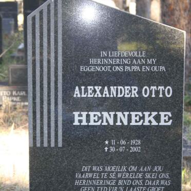 HENNEKE Alexander Otto 1928-2002