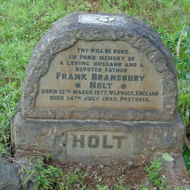 HOLT Frank Bransbury 1877-1943