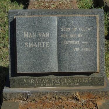 KOTZE Abraham Paulus 1896-1946