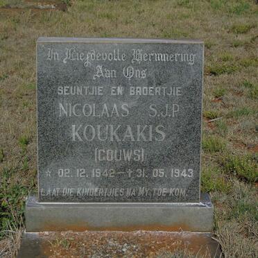 KOUKAKIS Nicolaas S.J.P 1942-1943