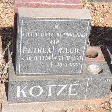 KOTZE Willie 1931-1993 & Petrea 1934- 